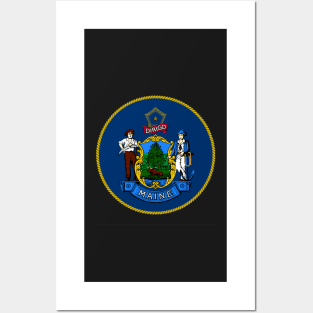 Maine Coat of Arms Posters and Art